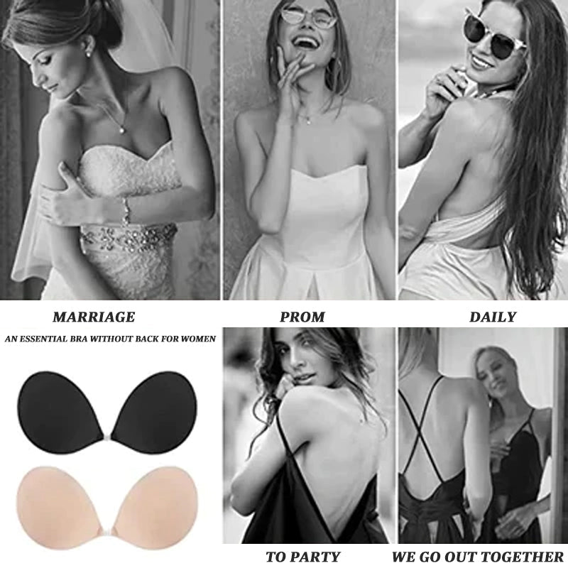 Self-Adhesive Invisible Gathering of Bras