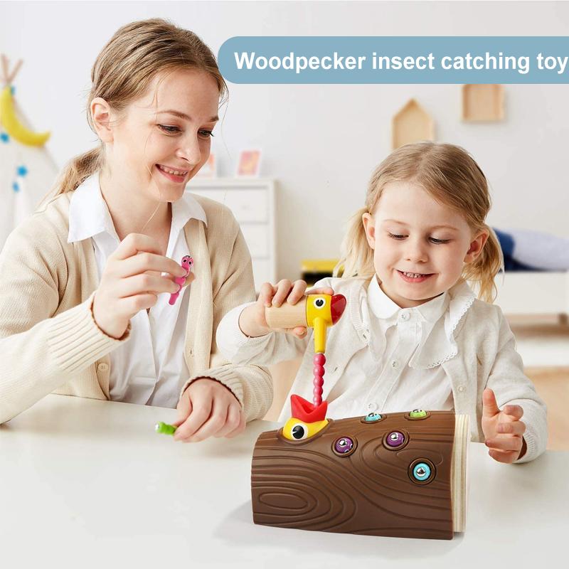 Woodpecker Insect Catching Game Toys For Kids