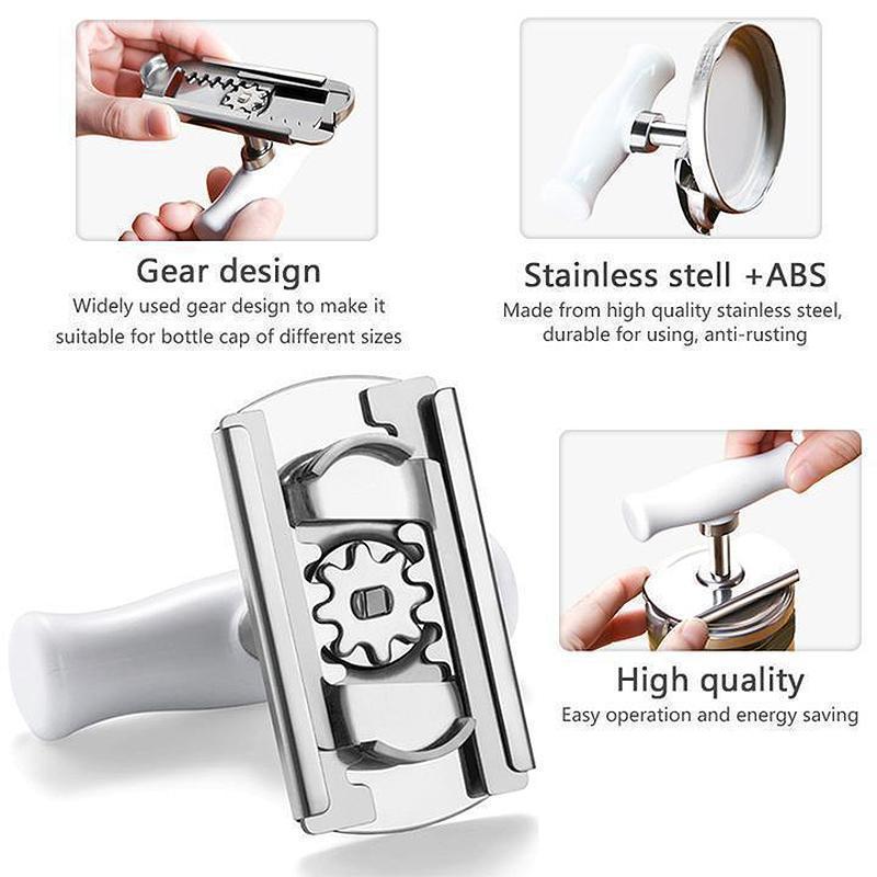 Size Adjustable Stainless Steel Can Opener Bottle Tin Cap