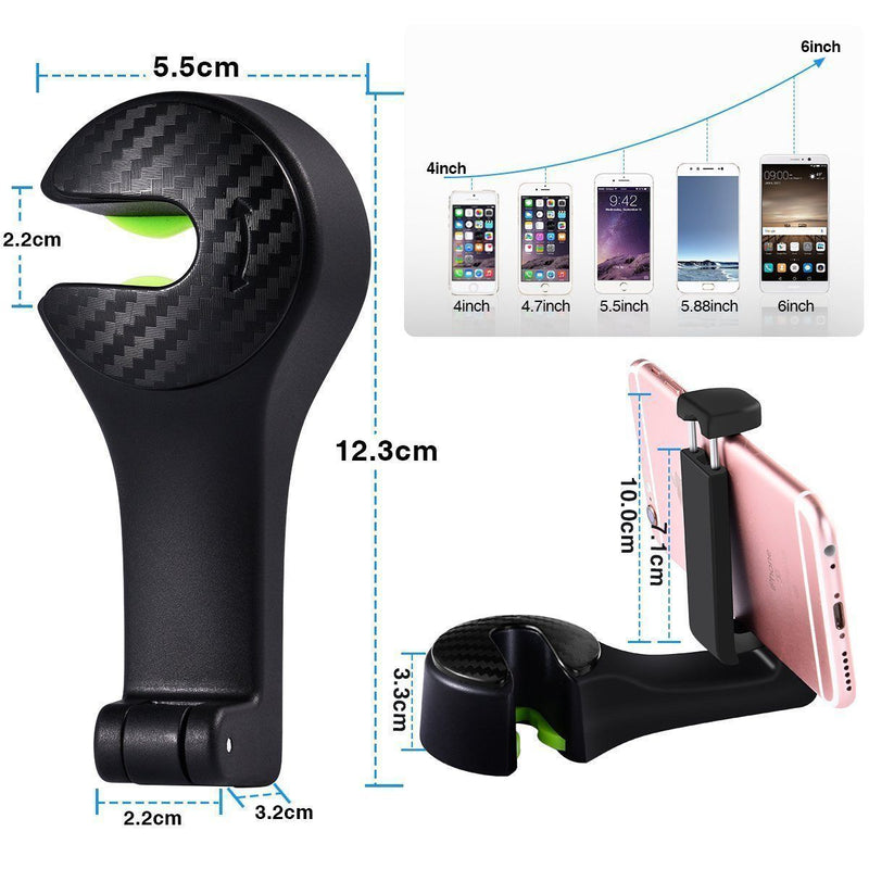 Car Seat Rear Hook with Mobile Phone Holder(2PCS)