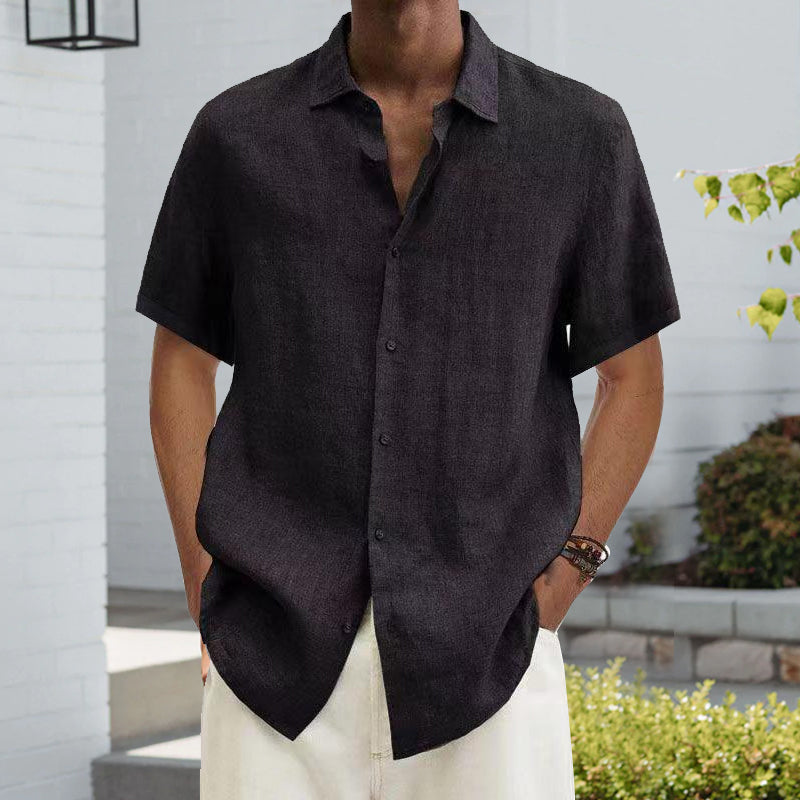 Short-sleeved summer shirt for men