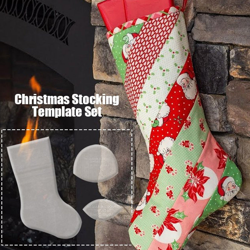 Handmade Christmas Stocking Template Set