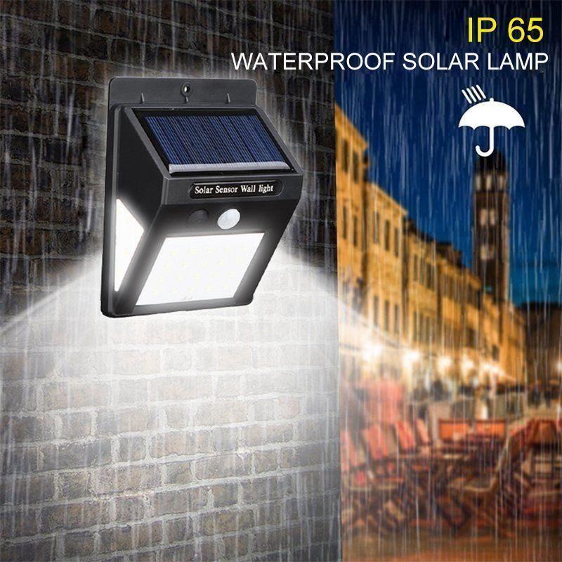 LED Solar Lamps Outdoor, Super Bright Wall Lamp with Motion Sensor （1Pcs）