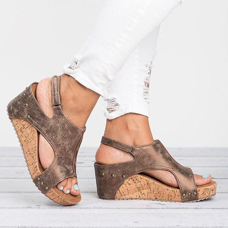 Fashionable Wedge Heels Sandals