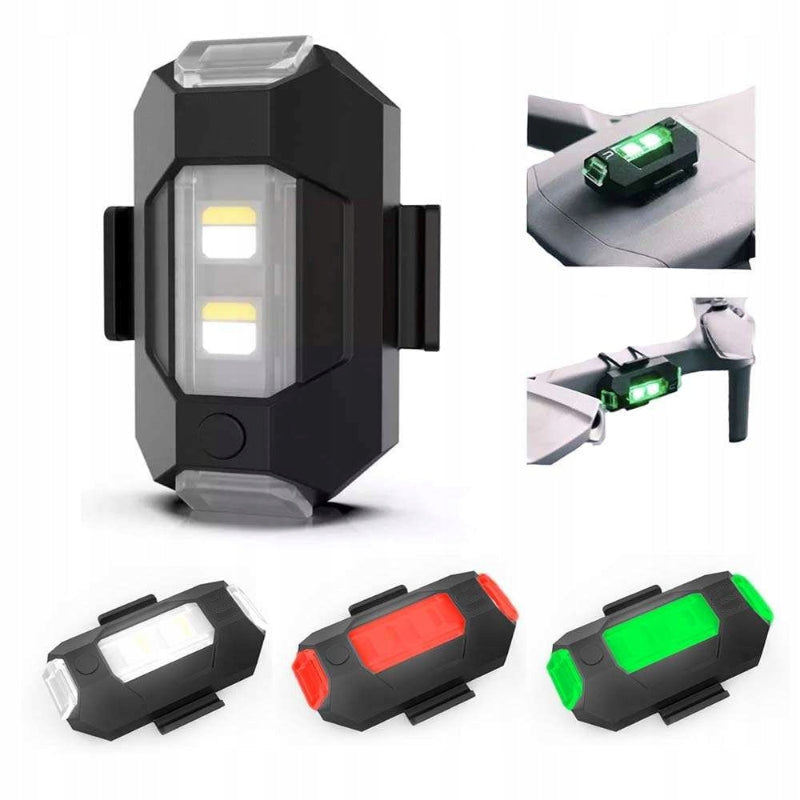 4 Colors LED Aircraft Strobe Lights & USB Charging