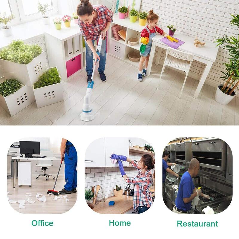 Wireless rechargeable electric cleaning brush