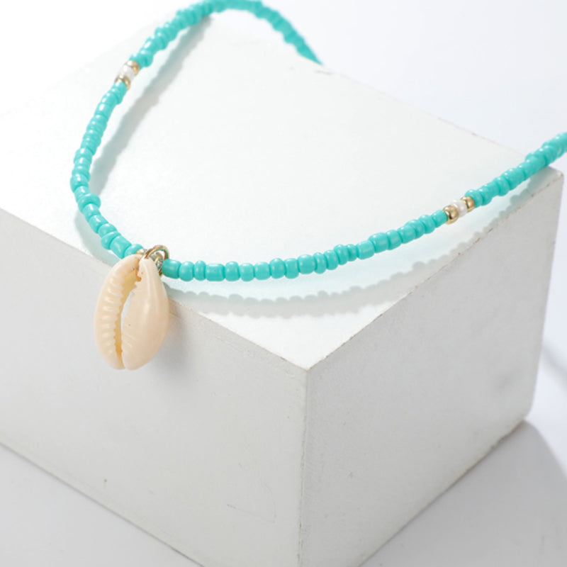 Handmade Short Collarbone Shell Necklace