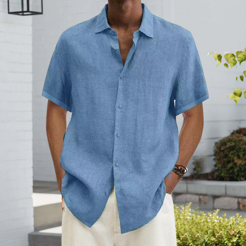 Short-sleeved summer shirt for men
