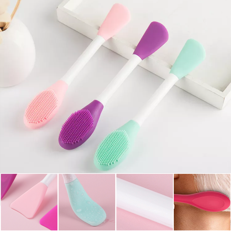 Double-Ended Silicone Face Mask Brush