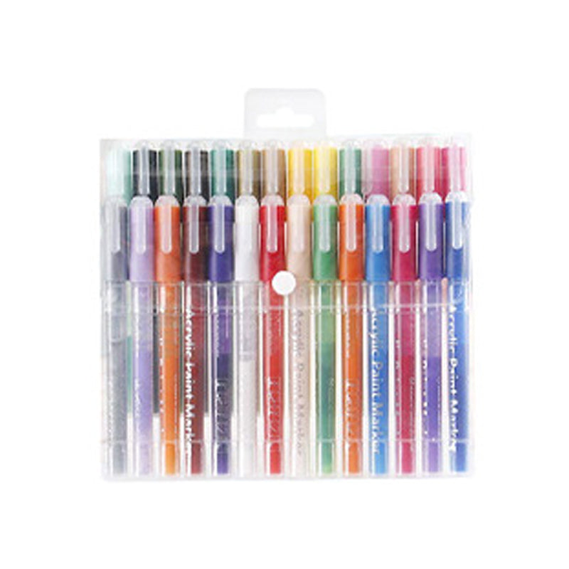 28 Colors Extra Fine Tip Paint Markers Pen