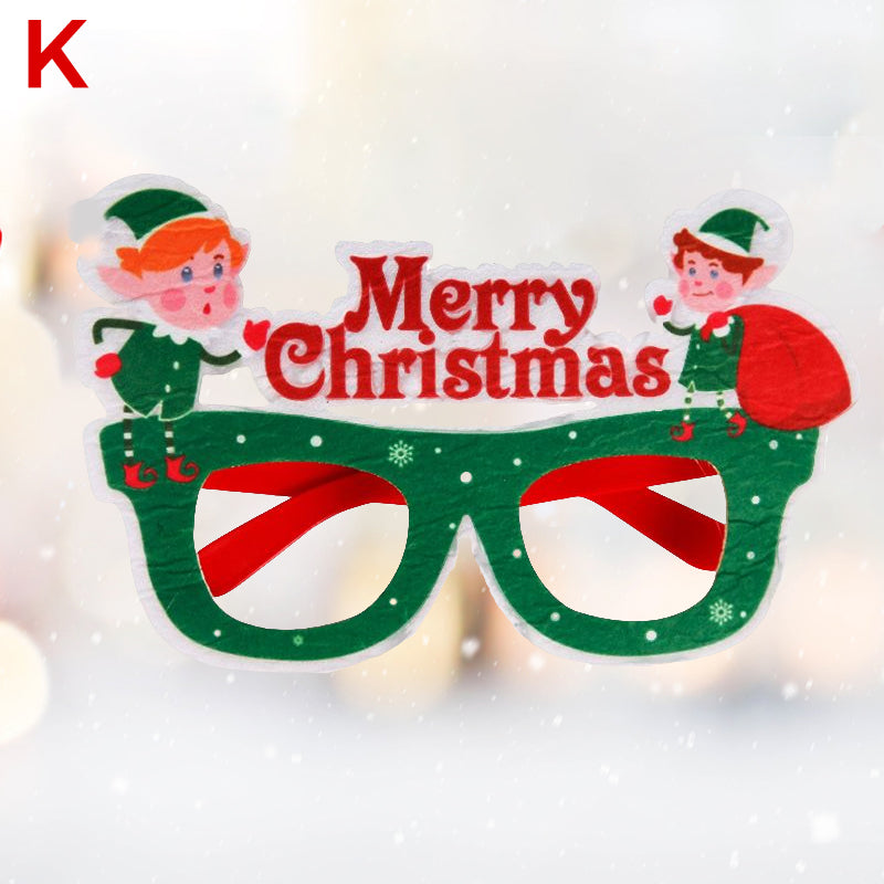Glittering Christmas Glasses Frames